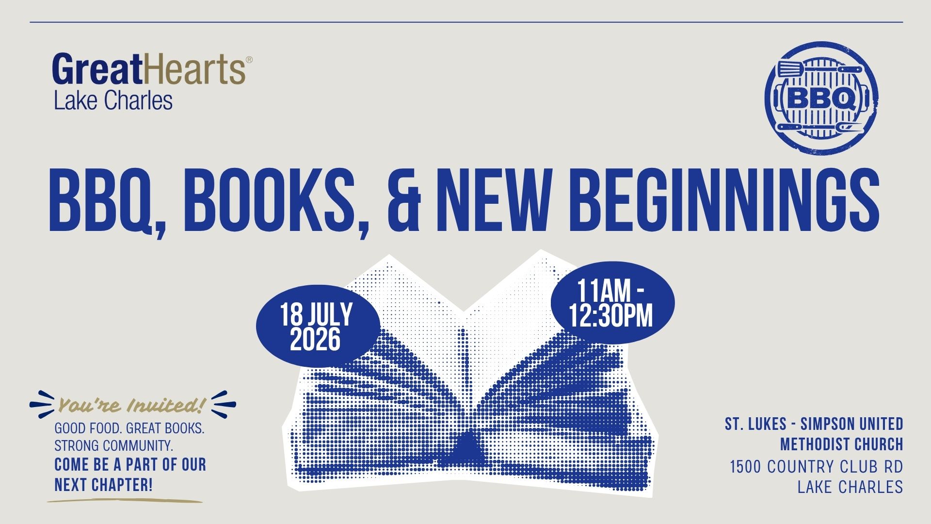 BBQ, Books and New Beginnings
